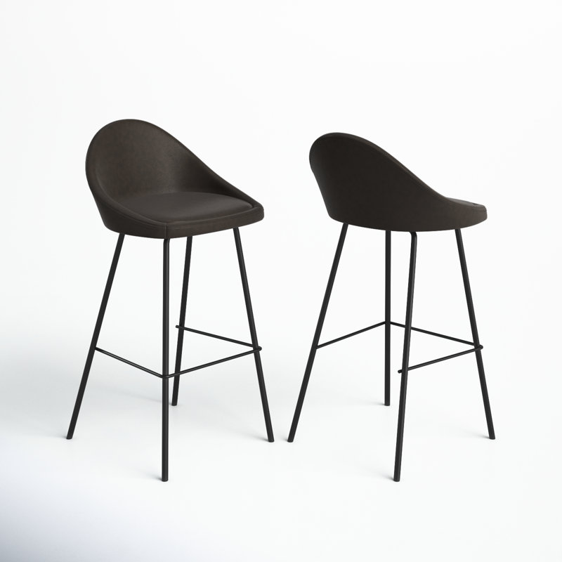 Holmes Vegan Leather Bar & Counter Stool & Reviews AllModern